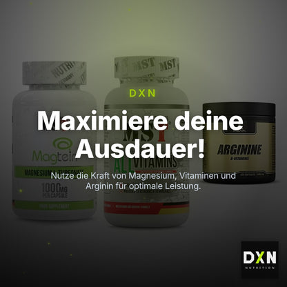 Ausdauer-Set: MST Magnesium + MST All Vitamins + Peak Arginin – Clean Showcase Plus
