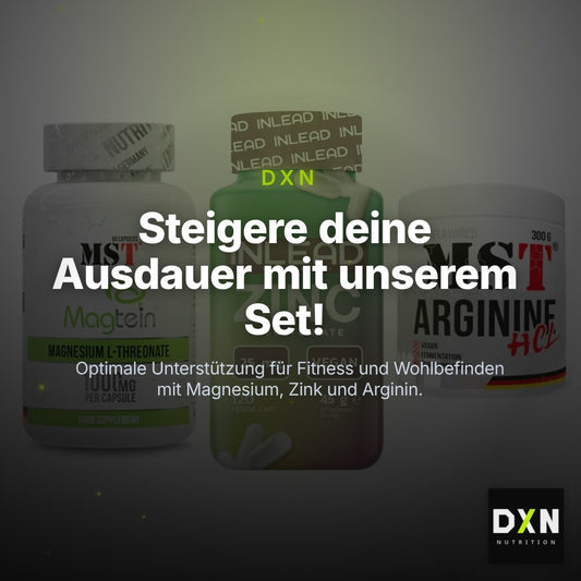 Ausdauer-Set: MST Magnesium + INLEAD Zink + MST Arginine HCL – Clean Showcase Plus