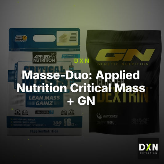 Masse-Duo: Applied Nutrition Critical Mass + GN Cluster Dextrin – Clean Showcase Plus