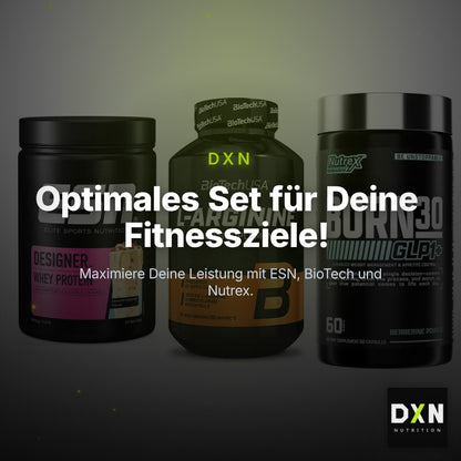 Definitionsphase-Set: ESN Designer + BioTech L-Argi + Nutrex Burn 30 – Clean Showcase Plus