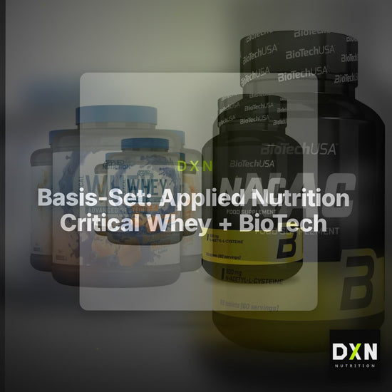 Basis-Set: Applied Nutrition Critical Whey + BioTech NAC – Clean Showcase Plus