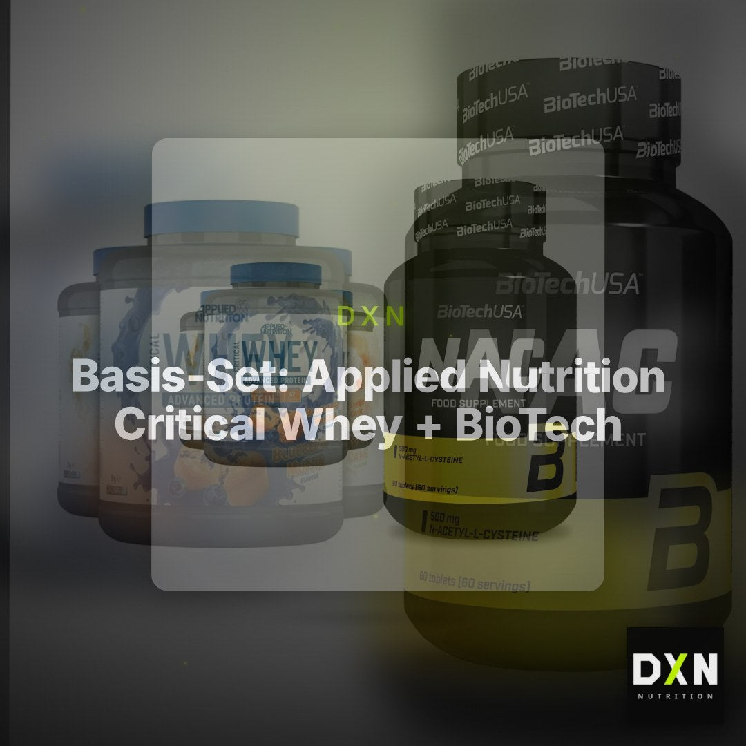 Basis-Set: Applied Nutrition Critical Whey + BioTech NAC – Clean Showcase Plus
