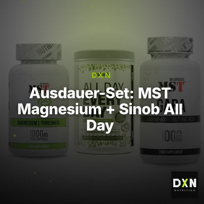 Ausdauer-Set: MST Magnesium + Sinob All Day + MST GABA 1000mg – Clean Showcase Plus
