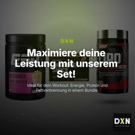Definitionsphase-Set: ESN Designer + Body Attack + Nutrex Lipo 6 – Clean Showcase Plus
