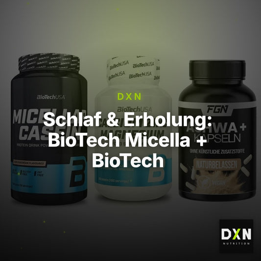 Schlaf & Erholung: BioTech Micella + BioTech Calcium + FGN Ashwagandha – Clean Showcase Plus