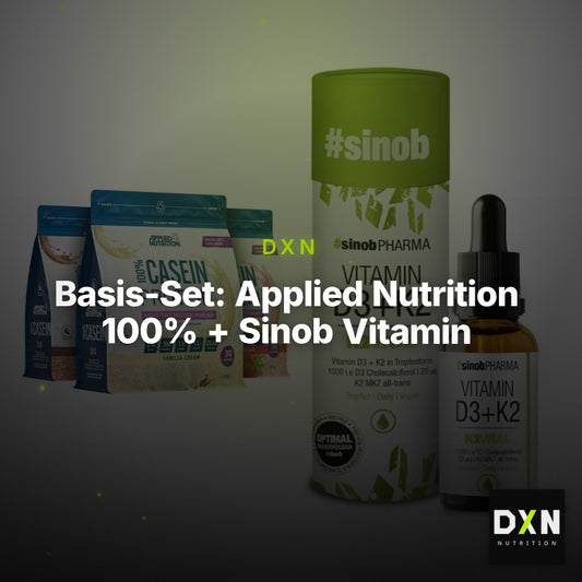 Basis-Set: Applied Nutrition 100% + Sinob Vitamin D3 + K2 – Clean Showcase Plus