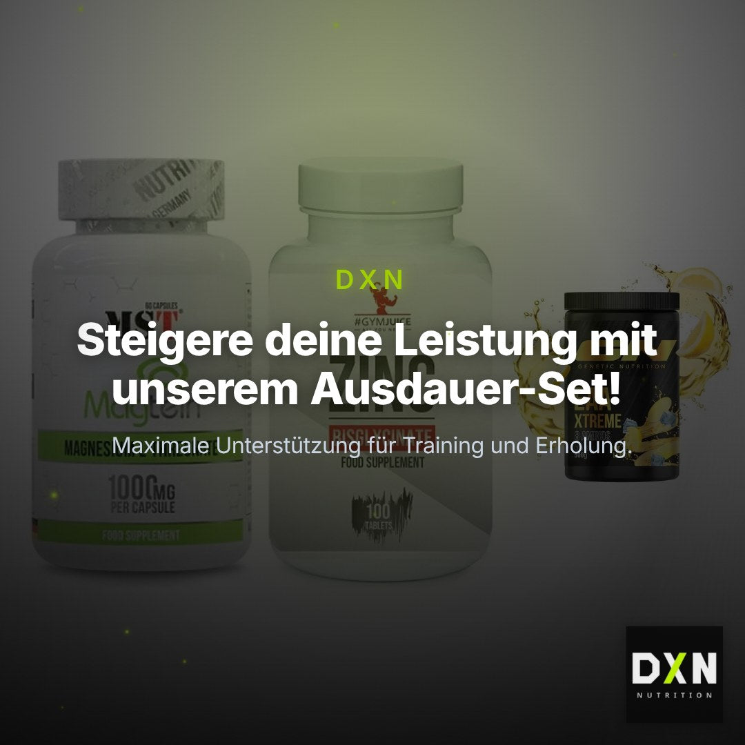 Ausdauer-Set: MST Magnesium + #GYMJUICE ZINC + GN EAA Xtreme – Clean Showcase Plus