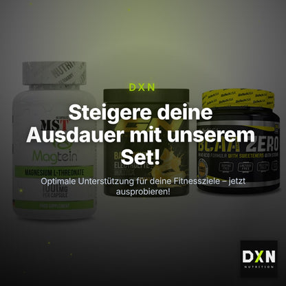 Ausdauer-Set: MST Magnesium + GN Base Powder + BioTech BCAA – Clean Showcase Plus