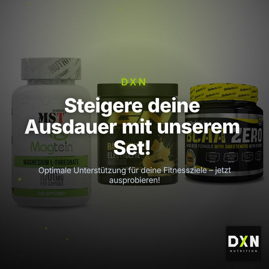 Ausdauer-Set: MST Magnesium + GN Base Powder + BioTech BCAA – Clean Showcase Plus