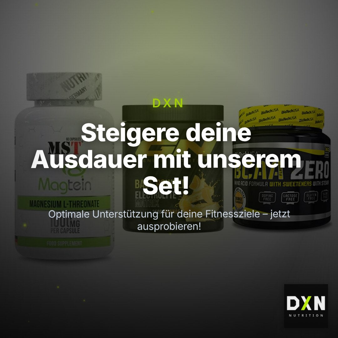 Ausdauer-Set: MST Magnesium + GN Base Powder + BioTech BCAA – Clean Showcase Plus