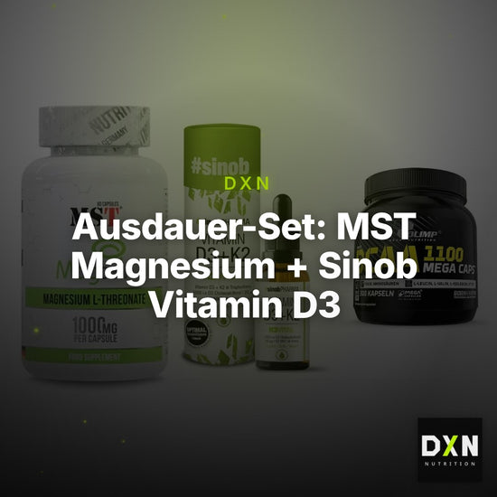 Ausdauer-Set: MST Magnesium + Sinob Vitamin D3 + Olimp BCAA Mega – Clean Showcase Plus