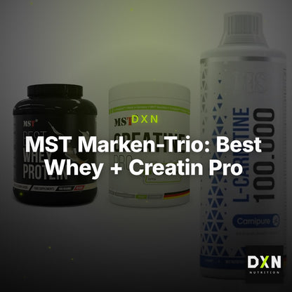 MST Marken-Trio: Best Whey + Creatin Pro + L-Carnitine – Clean Showcase Plus
