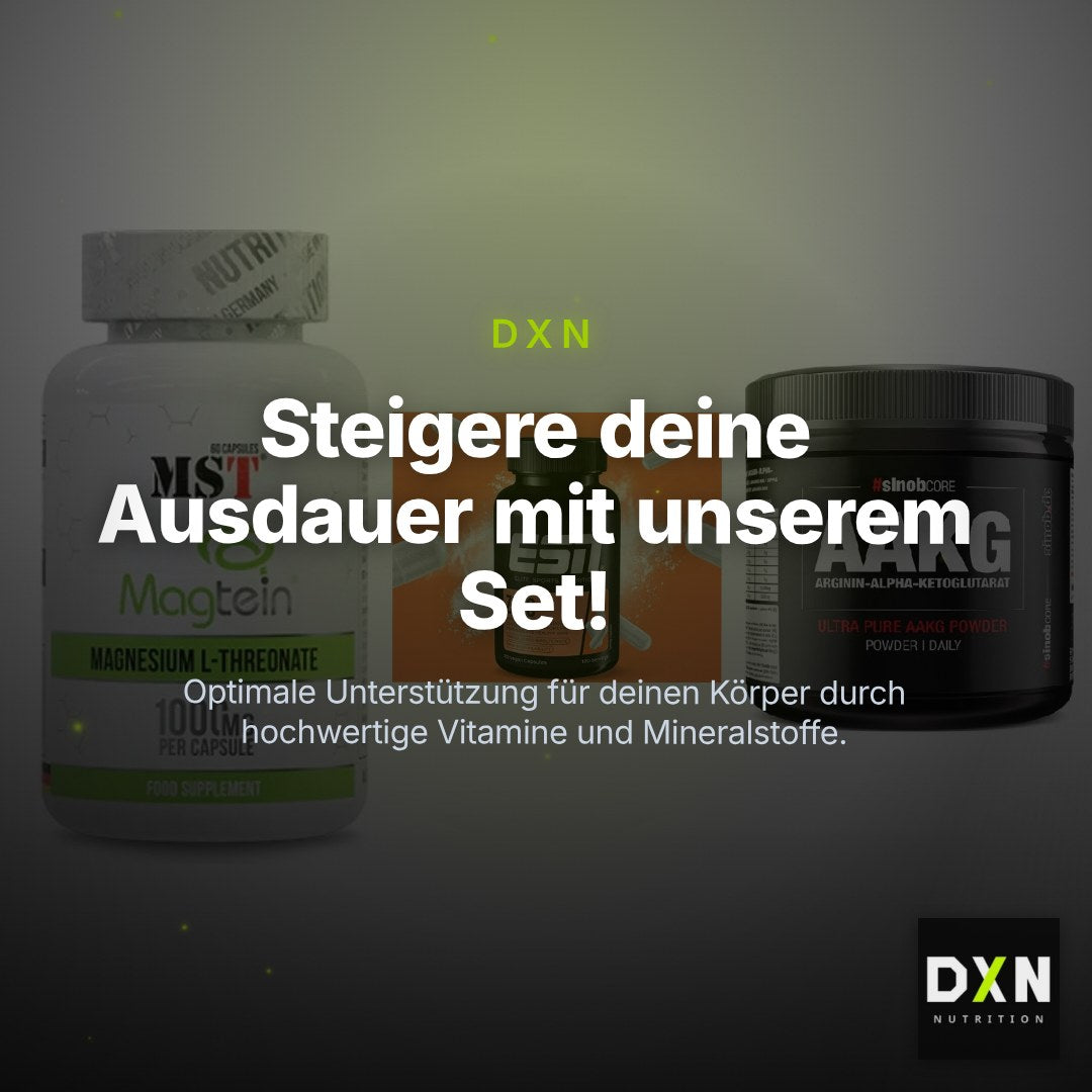 Ausdauer-Set: MST Magnesium + ESN Zinc + Sinob Core – Clean Showcase Plus