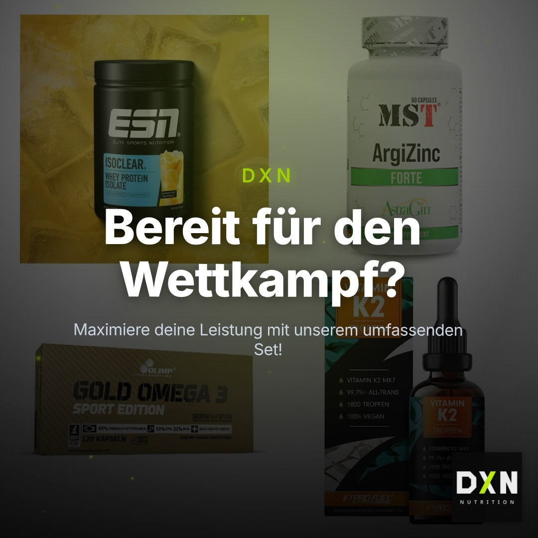 Wettkampfvorbereitung: ESN ISOCLEAR + MST ArgiZinc + 2 weitere – Clean Showcase Plus