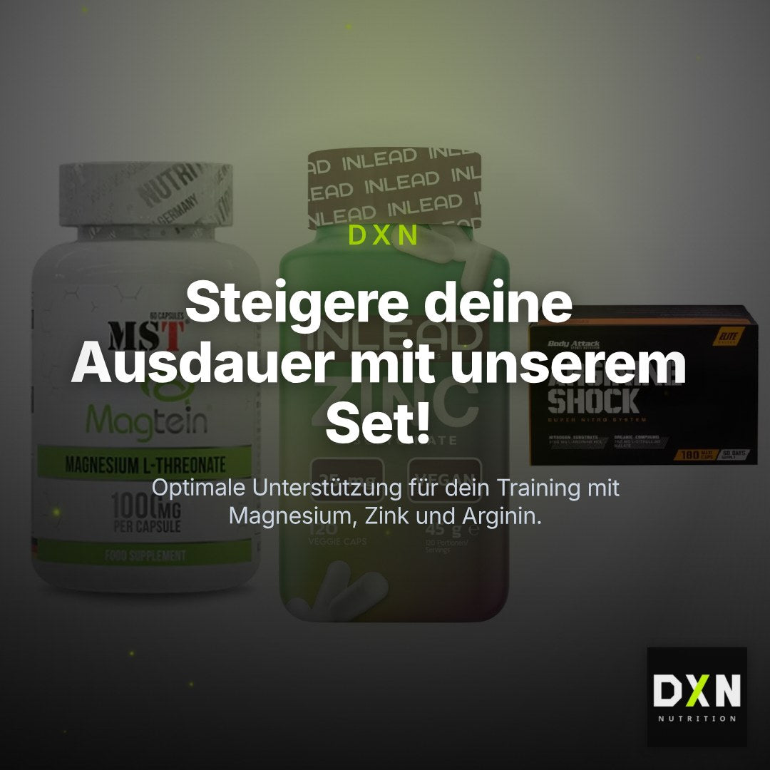 Ausdauer-Set: MST Magnesium + INLEAD Zink + Body Attack – Clean Showcase Plus