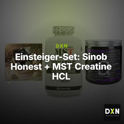 Einsteiger-Set: Sinob Honest + MST Creatine HCL + Nanosupps Hype – Clean Showcase Plus