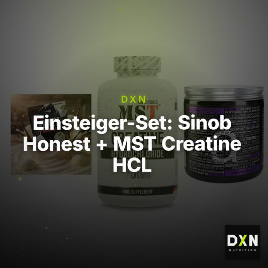 Einsteiger-Set: Sinob Honest + MST Creatine HCL + Nanosupps Hype – Clean Showcase Plus