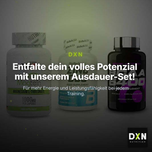 Ausdauer-Set: MST Magnesium + BioTech Zinc Duo + Scitec BCAA 6400 – Clean Showcase Plus