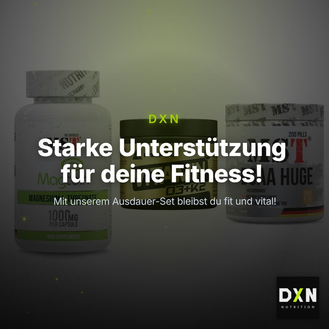 Ausdauer-Set: MST Magnesium + Peak Vitamin + MST BCAA Huge – Clean Showcase Plus