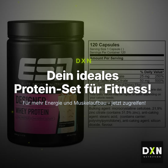 Basis-Set: ESN Designer Whey + GN Zinc Citrate 120 Tabl. – Clean Showcase Plus