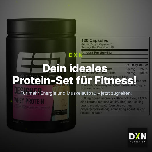 Basis-Set: ESN Designer Whey + GN Zinc Citrate 120 Tabl. – Clean Showcase Plus