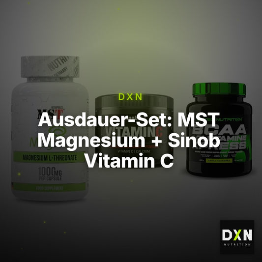 Ausdauer-Set: MST Magnesium + Sinob Vitamin C + Scitec BCAA – Clean Showcase Plus