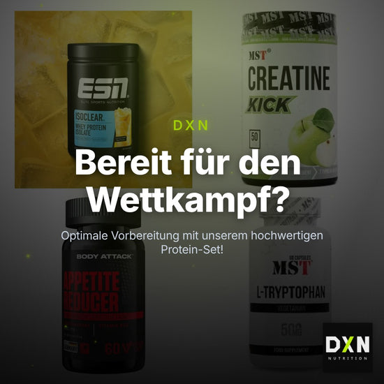 Wettkampfvorbereitung: ESN ISOCLEAR + MST Creatine + 2 weitere – Clean Showcase Plus