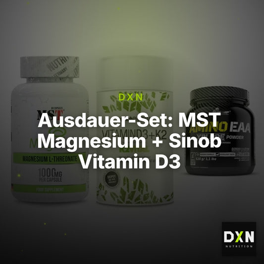 Ausdauer-Set: MST Magnesium + Sinob Vitamin D3 + Olimp Amino EAA – Clean Showcase Plus