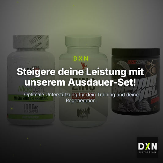 Ausdauer-Set: MST Magnesium + #GYMJUICE ZINC + Big Zone Arginin – Clean Showcase Plus