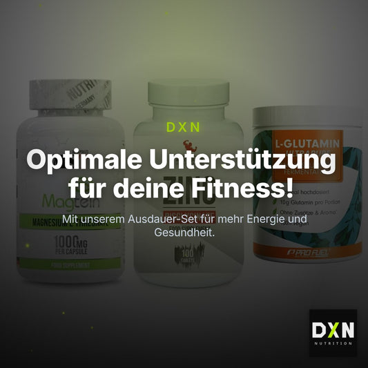 Ausdauer-Set: MST Magnesium + #GYMJUICE ZINC + ProFuel Glutamin – Clean Showcase Plus