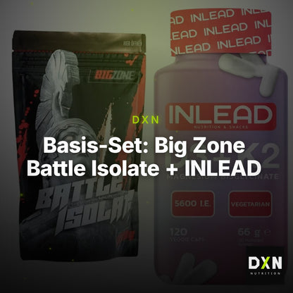 Basis-Set: Big Zone Battle Isolate + INLEAD Vitamin D3 + K2 – Clean Showcase Plus