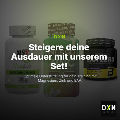 Ausdauer-Set: MST Magnesium + INLEAD Zink + BioTech EAA Zero – Clean Showcase Plus