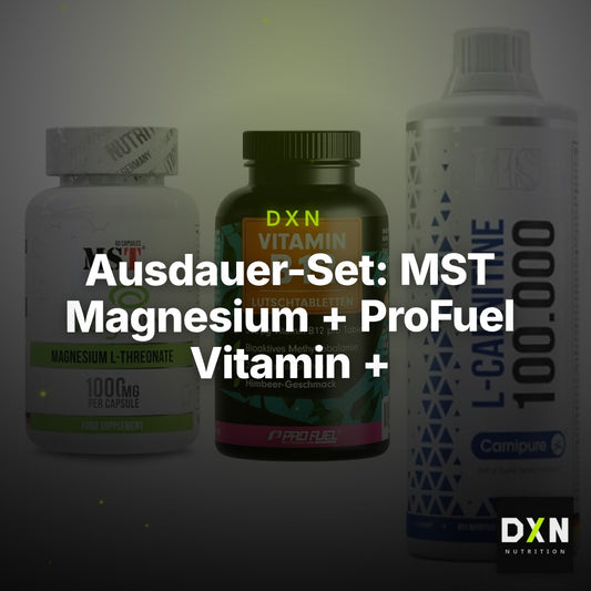 Ausdauer-Set: MST Magnesium + ProFuel Vitamin + MST L-Carnitine – Clean Showcase Plus