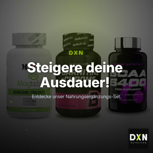 Ausdauer-Set: MST Magnesium + BioTech L-Carnit + Scitec BCAA 6400 – Clean Showcase Plus