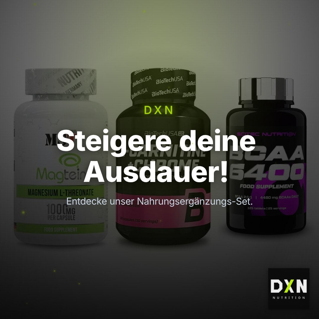 Ausdauer-Set: MST Magnesium + BioTech L-Carnit + Scitec BCAA 6400 – Clean Showcase Plus