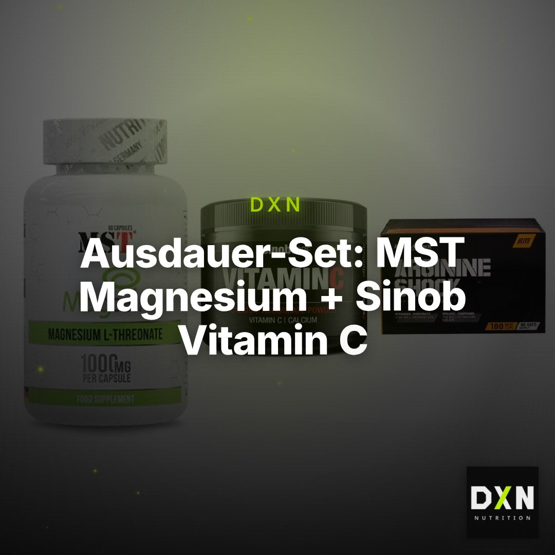 Ausdauer-Set: MST Magnesium + Sinob Vitamin C + Body Attack – Clean Showcase Plus