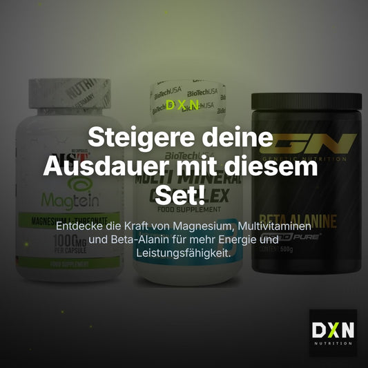 Ausdauer-Set: MST Magnesium + BioTech Multi + GN Nano Beta – Clean Showcase Plus