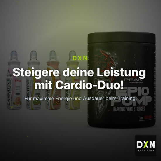 Cardio-Duo: Nutrend Activity L-Carnitine Drink + Peak EPIC Pump – Clean Showcase Plus