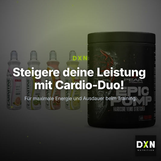 Cardio-Duo: Nutrend Activity L-Carnitine Drink + Peak EPIC Pump – Clean Showcase Plus
