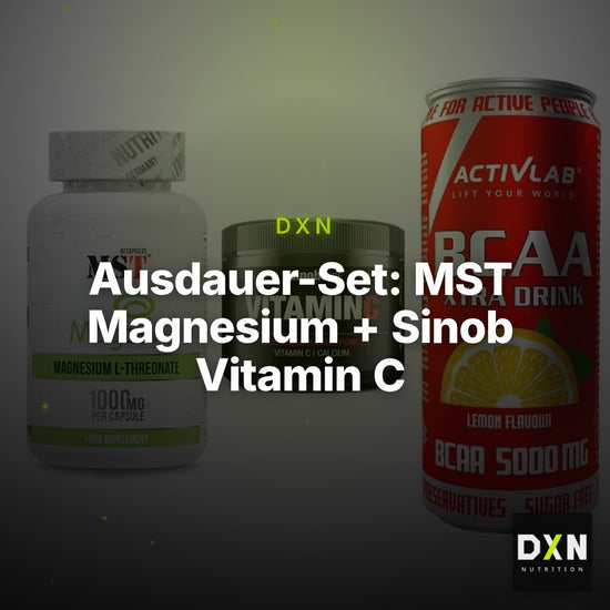 Ausdauer-Set: MST Magnesium + Sinob Vitamin C + Activlab BCAA – Clean Showcase Plus