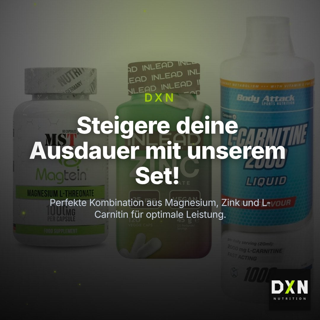 Ausdauer-Set: MST Magnesium + INLEAD Zink + Body Attack – Clean Showcase Plus