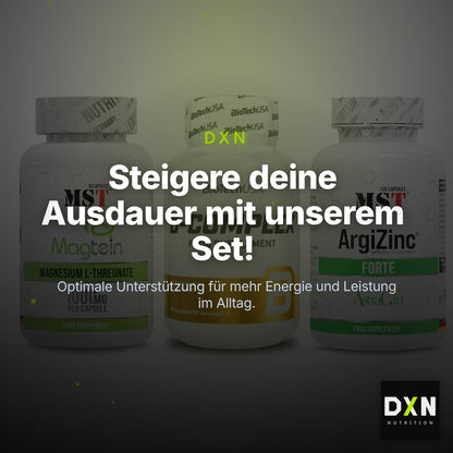 Ausdauer-Set: MST Magnesium + BioTech B + MST ArgiZinc – Clean Showcase Plus