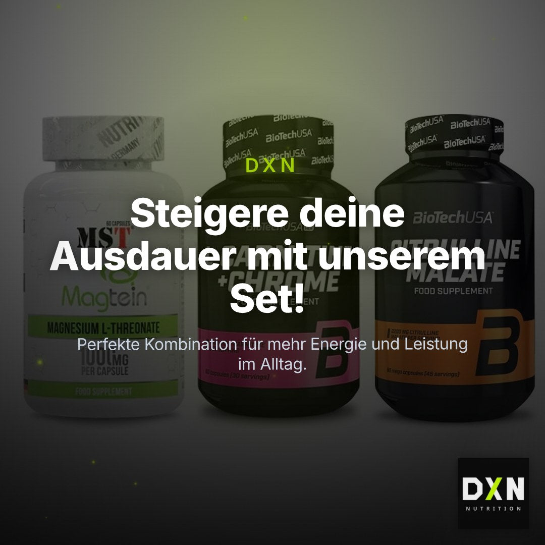 Ausdauer-Set: MST Magnesium + BioTech L-Carnit + BioTech Citrulli – Clean Showcase Plus