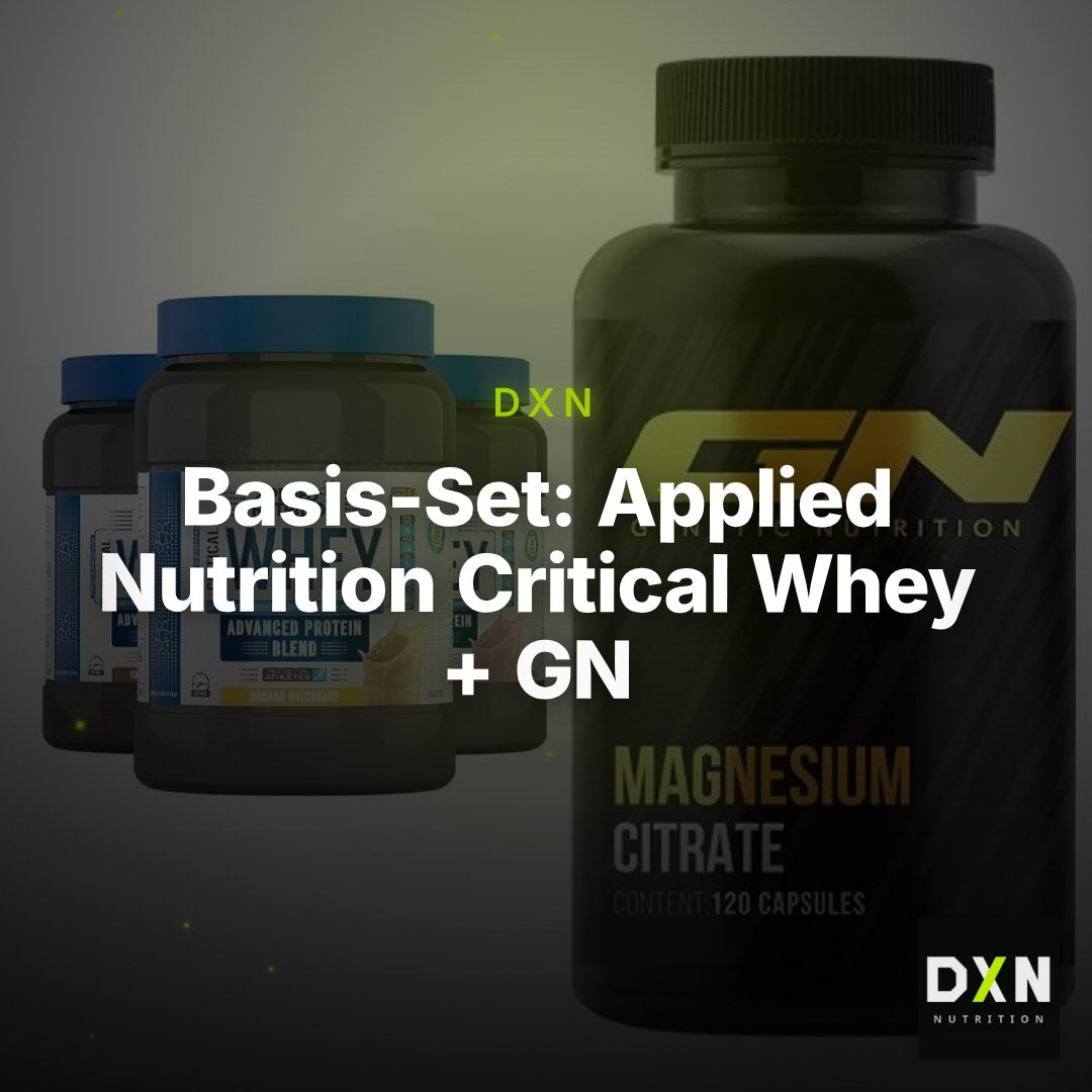 Basis-Set: Applied Nutrition Critical Whey + GN Magnesium Citrate – Clean Showcase Plus