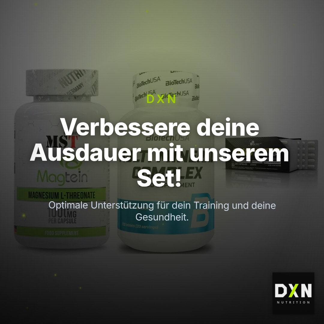 Ausdauer-Set: MST Magnesium + BioTech Multi + Olimp AAKG – Clean Showcase Plus