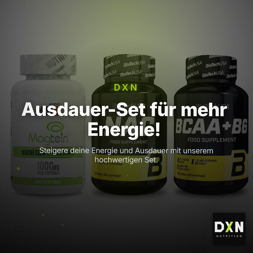 Ausdauer-Set: MST Magnesium + BioTech NAC + BioTech BCAA+B6 – Clean Showcase Plus