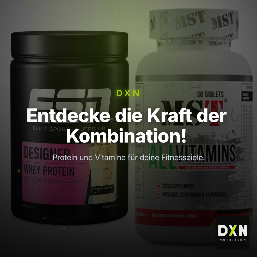 Basis-Set: ESN Designer Whey + MST All Vitamins 60 Pillen – Clean Showcase Plus