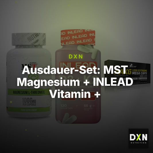 Ausdauer-Set: MST Magnesium + INLEAD Vitamin + Olimp AAKG – Clean Showcase Plus