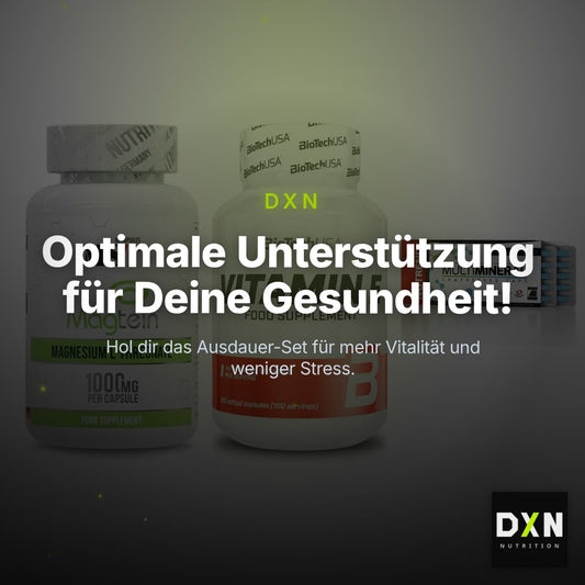 Ausdauer-Set: MST Magnesium + BioTech Vitamin + Nutrend Multimin – Clean Showcase Plus