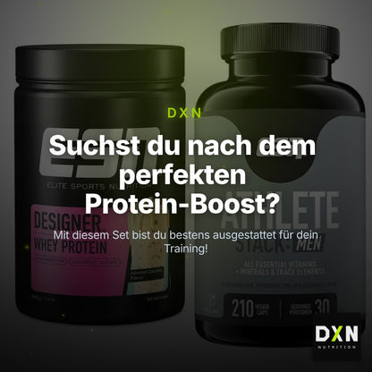 Basis-Set: ESN Designer Whey + ESN Athlete Stack:MEN – Clean Showcase Plus